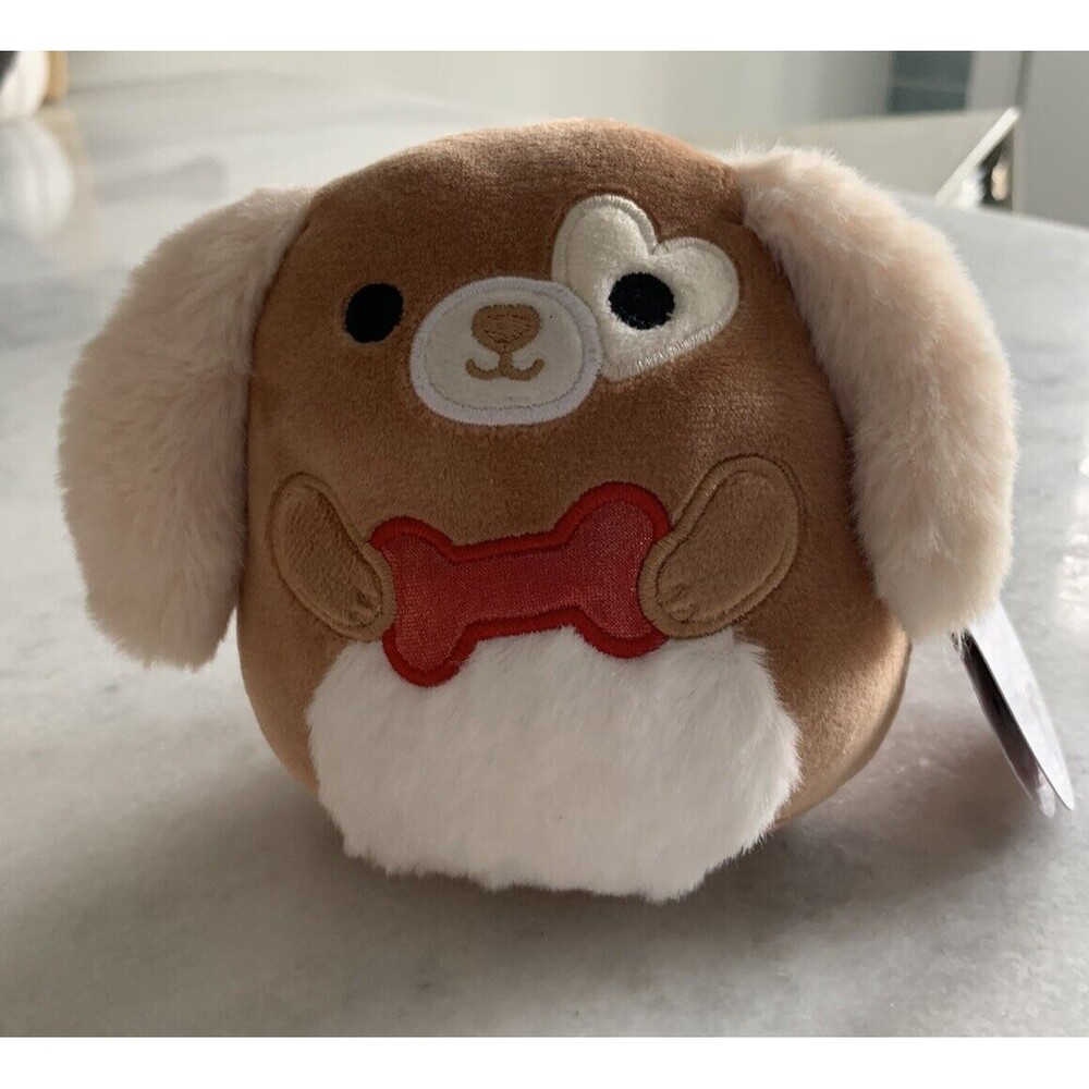 Delroy Dog Squishmallows Official Plush Toy 4.5” New HTF 2021 NWT